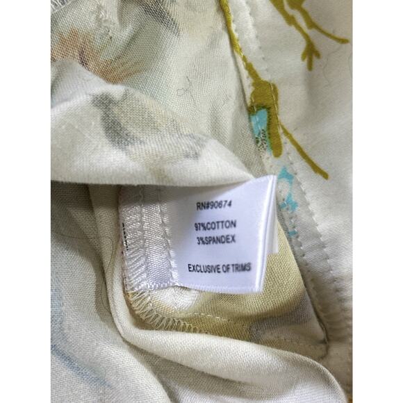 Boston Proper Floral Denim Jacket Women’s Size 4 Multicolor Cotton Stretch - Picture 10 of 12